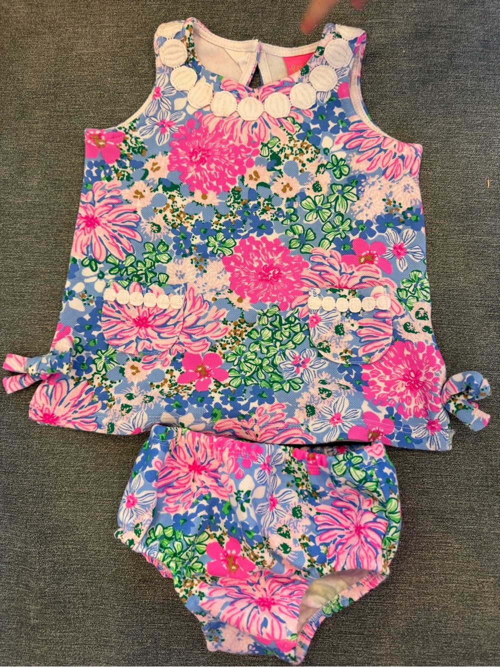 Lilly Pulitzer Baby Knit Shift Dress & Bloomers Set 18m - Spring in Your Step